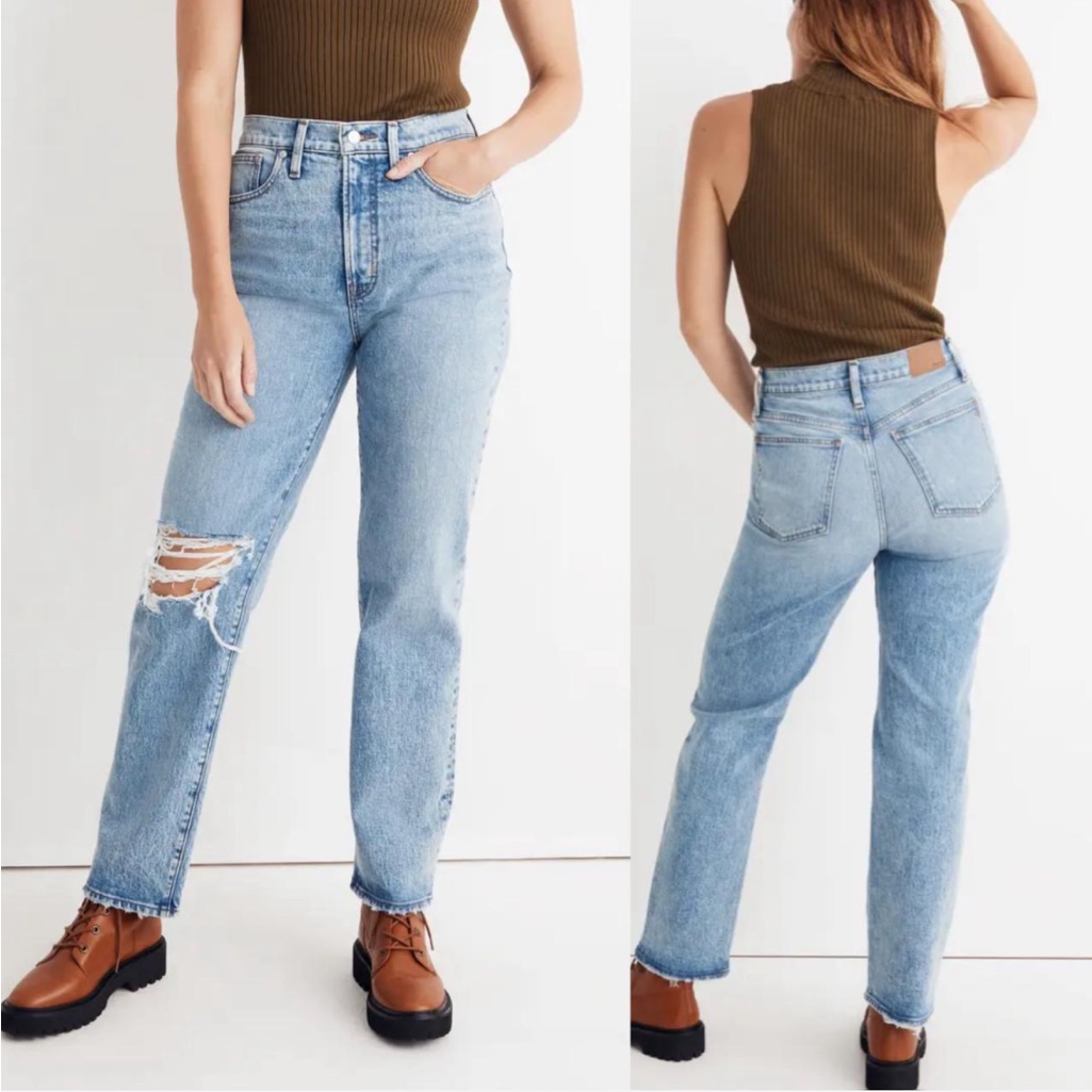 Nwt Madewell The Perfect Vintage Straight Jean Size 28